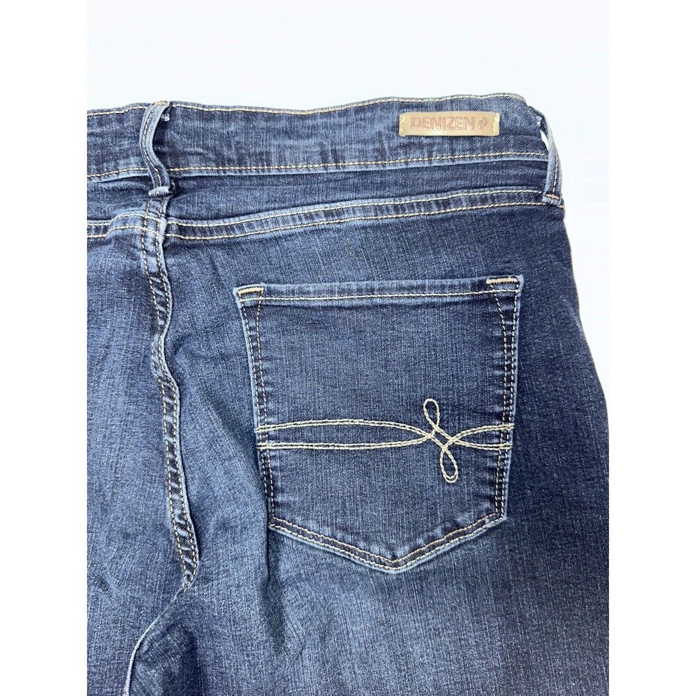 DENIZEN from Levi's Women’s Blue Dark Wash Slim Skinny Stretch Denim Jeans - Picture 8 of 8